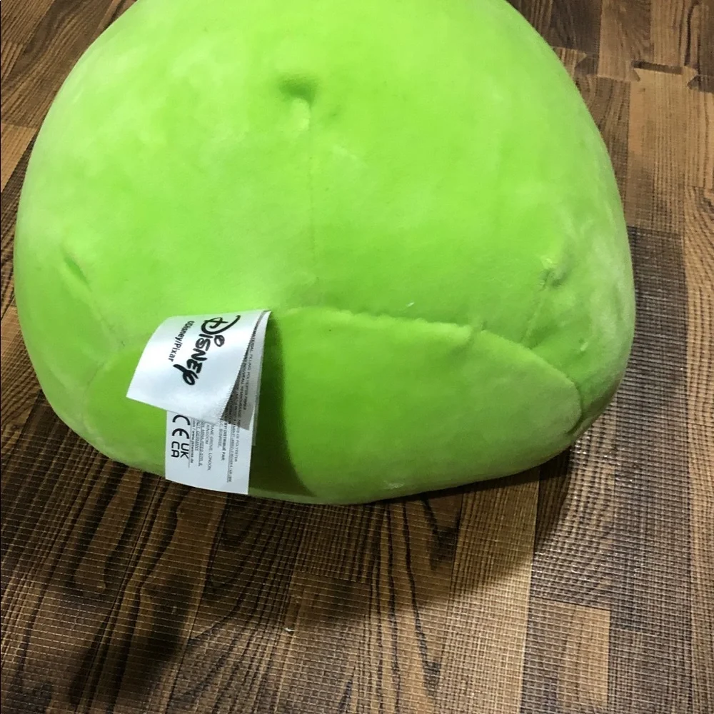 Disney Mike Wazowski Plush Pillow in Lime Green with Teal Eye.